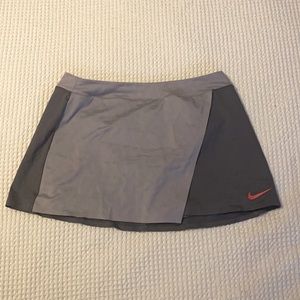 Nike dri-fit faux wrap skirt with shorts
